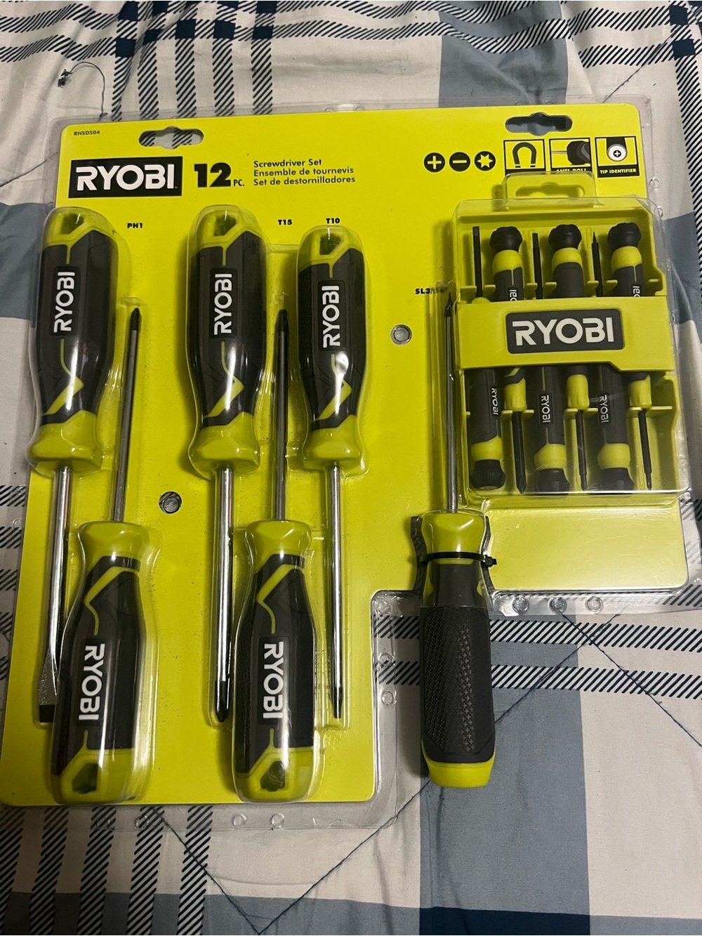 12-Piece Screwdriver Set - Black & Yellow